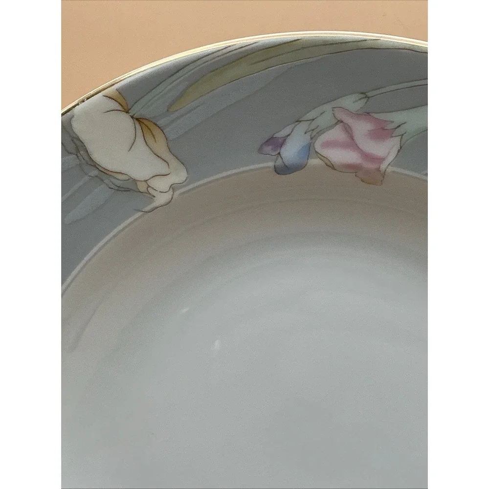 Mikasa Charisma Gray L9049 Rimmed Soup Bowl 8 3/8